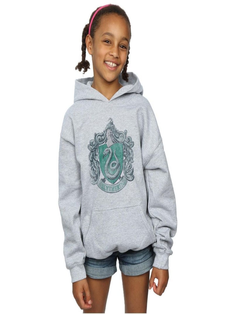 Harry Potter - Sweat à capuche SLYTHERIN Gris chiné - Kiabi