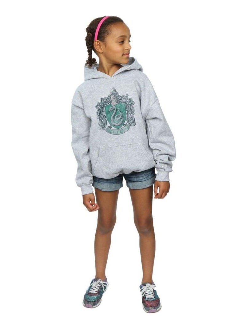 Harry Potter - Sweat à capuche SLYTHERIN Gris chiné - Kiabi