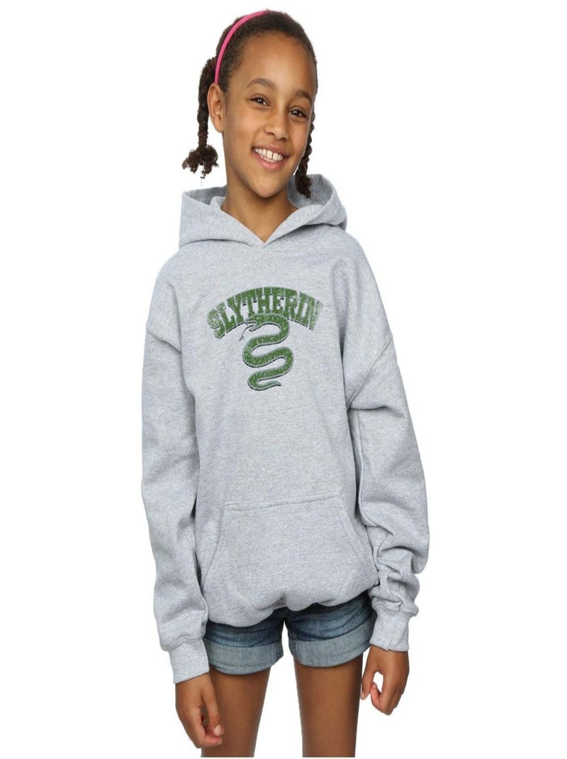Harry Potter - Sweat à capuche SLYTHERIN Gris chiné - Kiabi