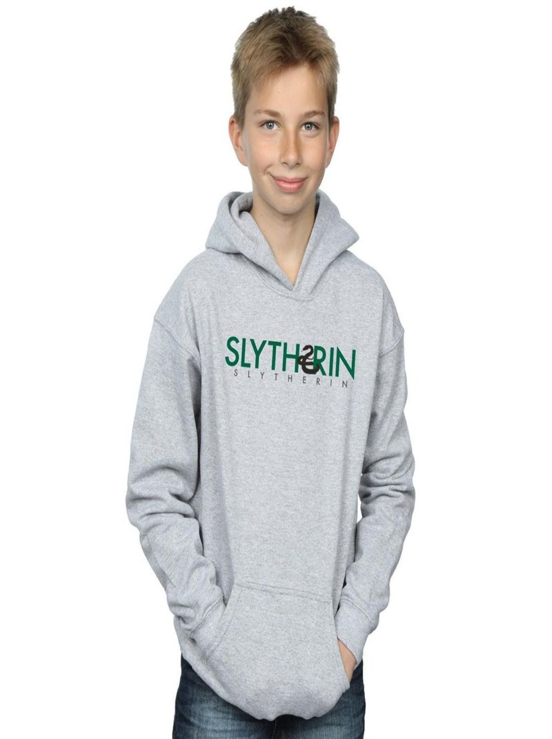 Harry Potter - Sweat à capuche SLYTHERIN Gris chiné - Kiabi
