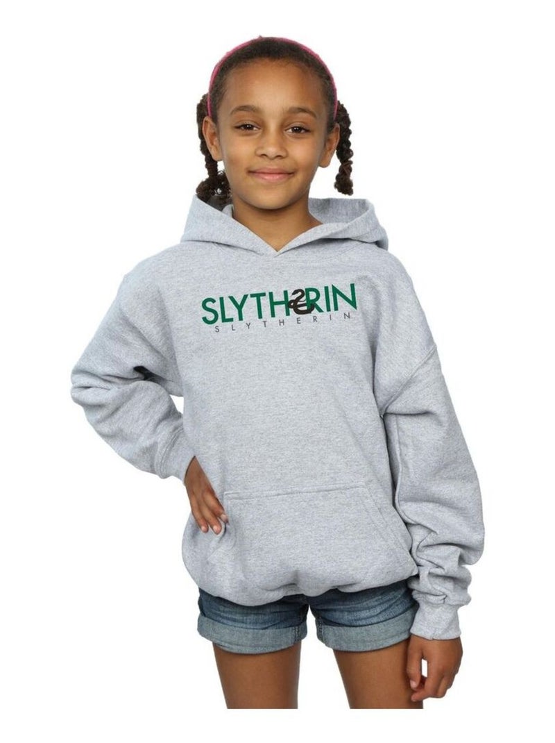 Harry Potter - Sweat à capuche SLYTHERIN Gris chiné - Kiabi