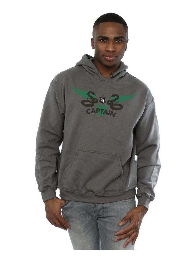 Harry Potter - Sweat à capuche SLYTHERIN Gris Noir - Kiabi
