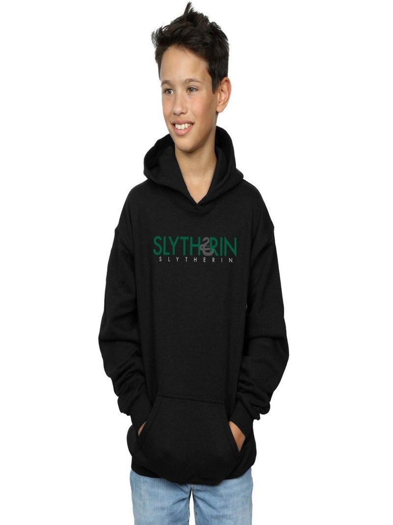 Harry Potter - Sweat à capuche SLYTHERIN Noir - Kiabi