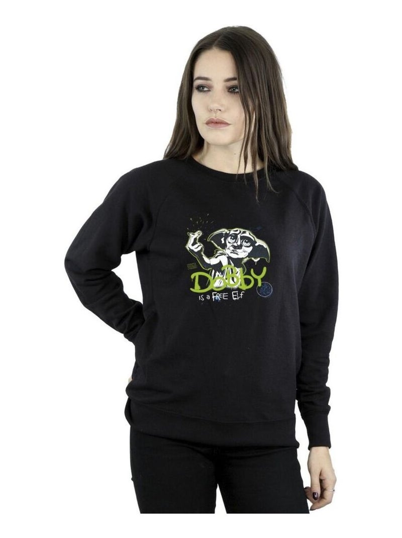 Harry Potter - Sweat A FREE ELF Noir - Kiabi