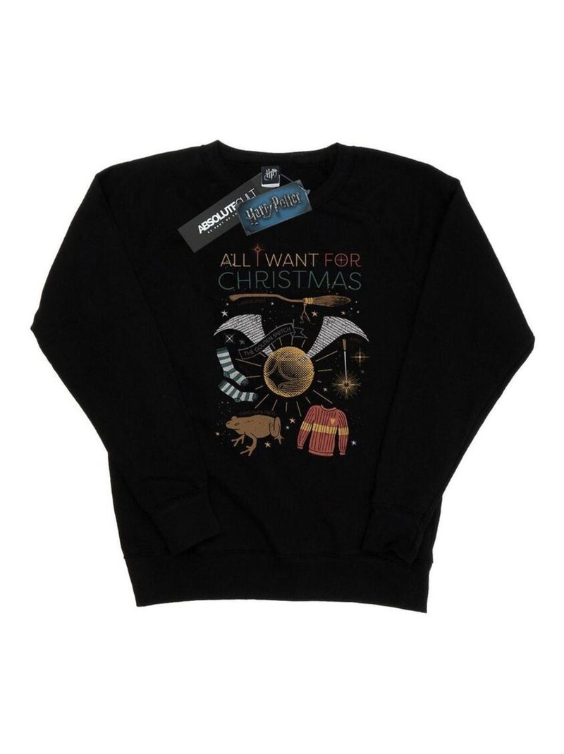 Harry Potter - Sweat ALL WANT FOR Noir - Kiabi