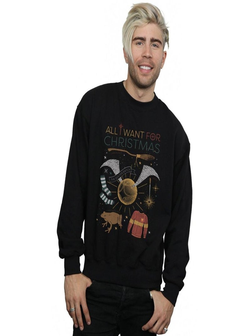 Harry Potter - Sweat ALL WANT FOR Noir - Kiabi