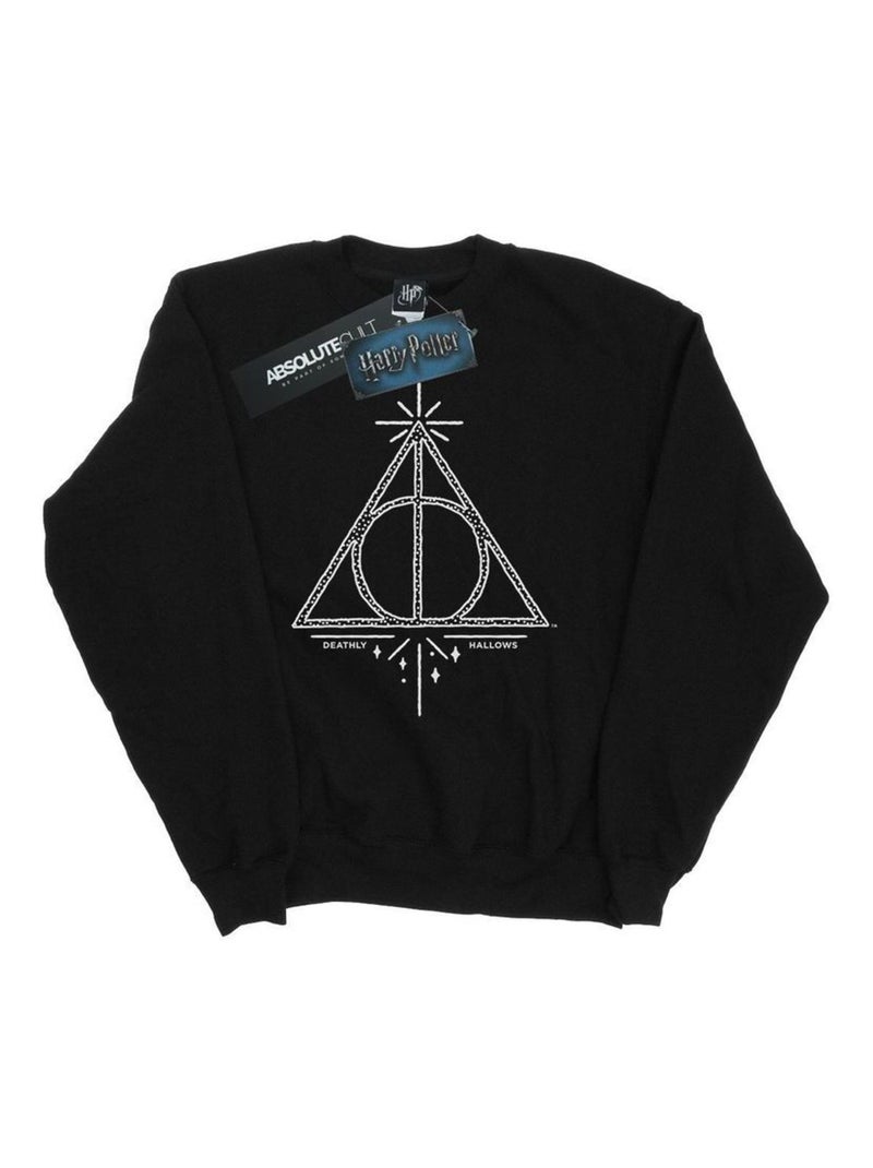 Harry Potter - Sweat DEATHLY HALLOWS Noir - Kiabi
