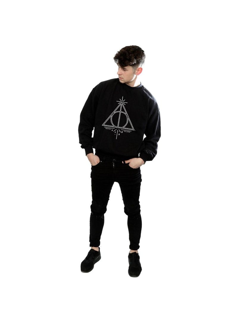 Harry Potter - Sweat DEATHLY HALLOWS Noir - Kiabi