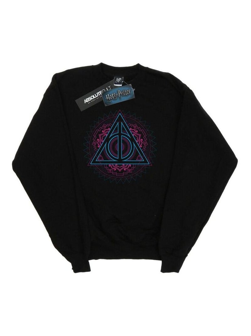 Harry Potter - Sweat DEATHLY HALLOWS Noir - Kiabi