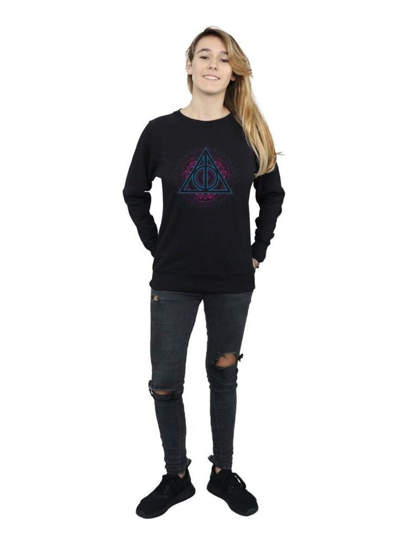Harry Potter - Sweat DEATHLY HALLOWS Noir - Kiabi