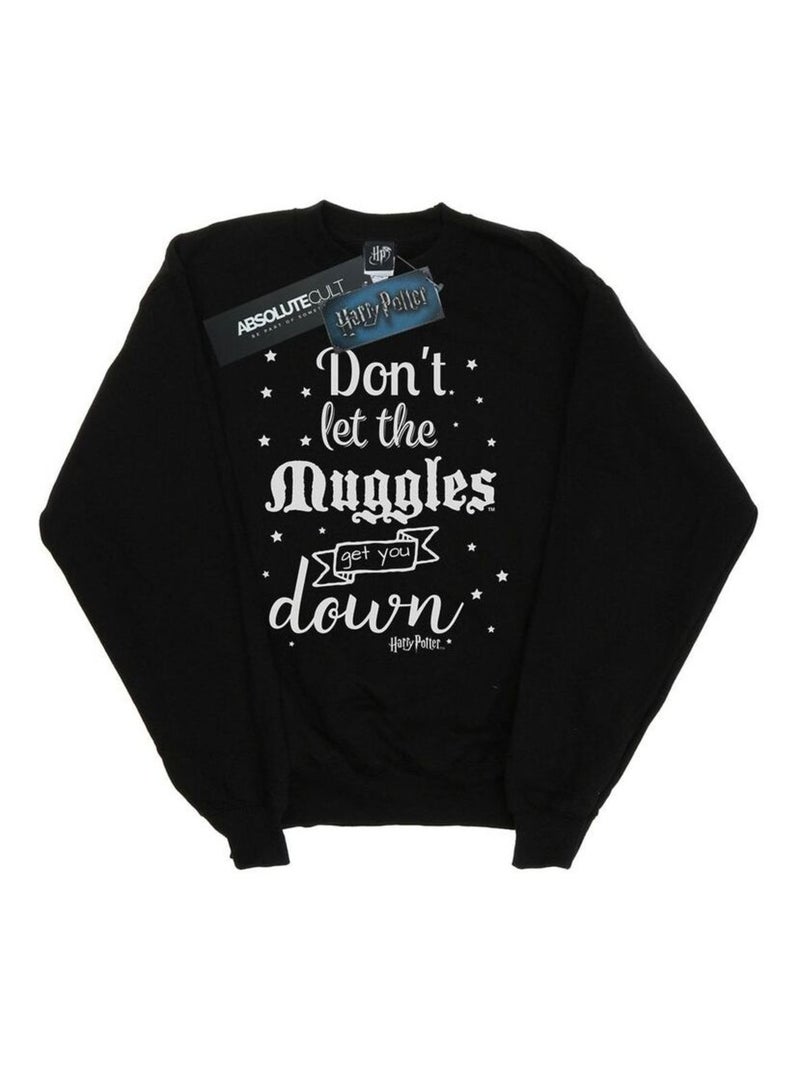 Harry Potter - Sweat DON'T LET THE MUGGLES Noir - Kiabi