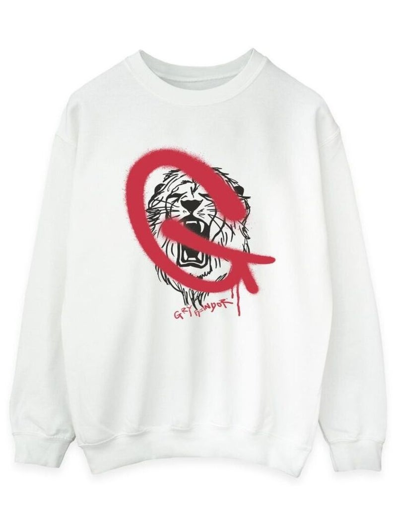 Harry Potter - Sweat GRYFFINDOR Blanc - Kiabi