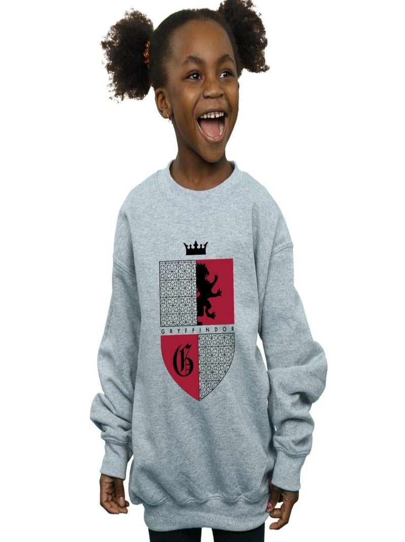 Harry Potter - Sweat GRYFFINDOR Gris chiné - Kiabi