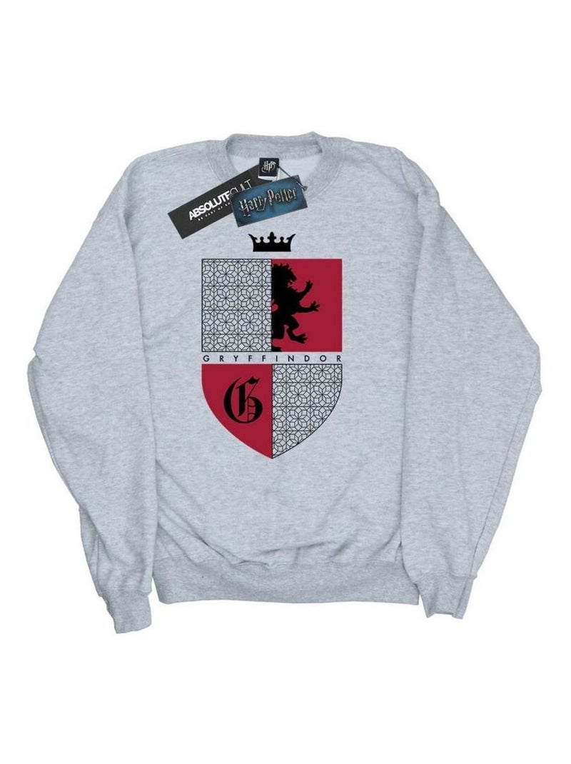 Harry Potter - Sweat GRYFFINDOR Gris chiné - Kiabi
