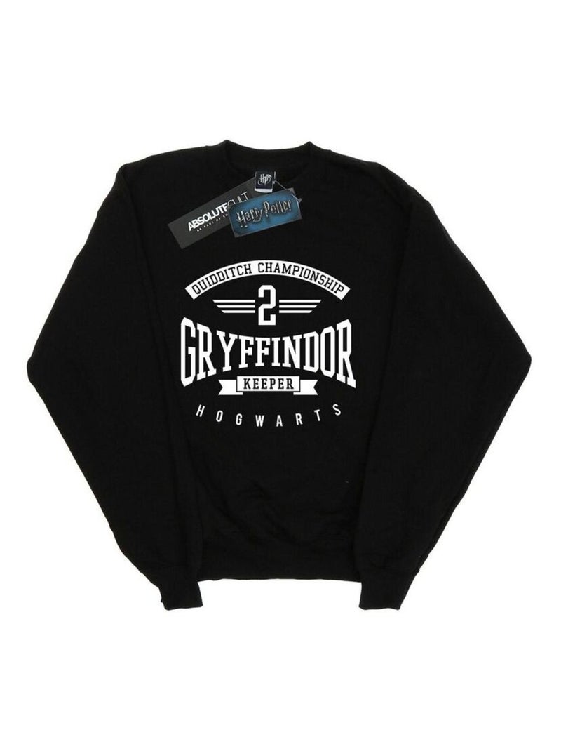 Harry Potter - Sweat GRYFFINDOR KEEPER Noir - Kiabi