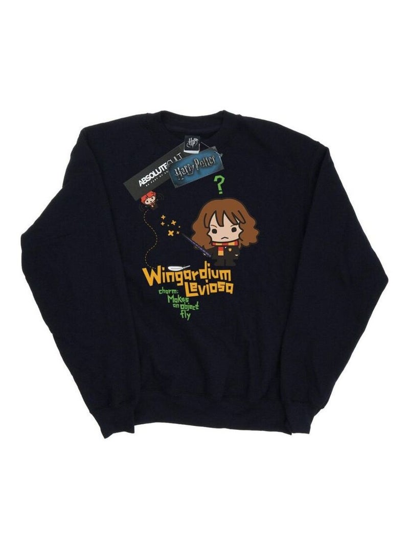 Harry Potter - Sweat HERMIONE GRANGER WINGARDIUM LEVIOSA JUNIOR Noir - Kiabi