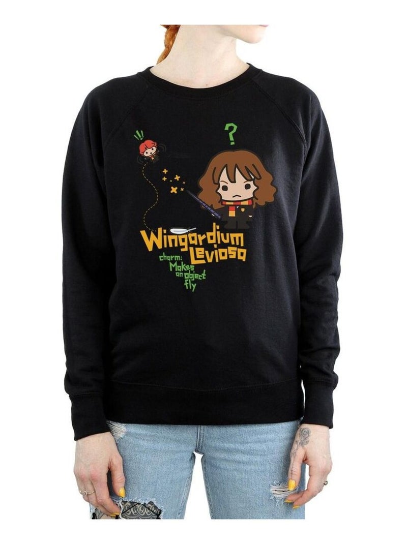 Harry Potter - Sweat HERMIONE GRANGER WINGARDIUM LEVIOSA JUNIOR Noir - Kiabi