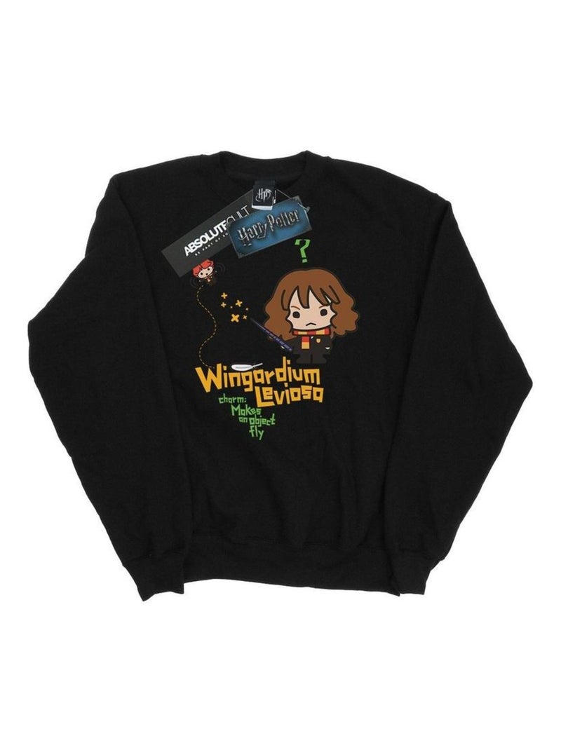 Harry Potter - Sweat HERMIONE GRANGER WINGARDIUM LEVIOSA JUNIOR Noir - Kiabi
