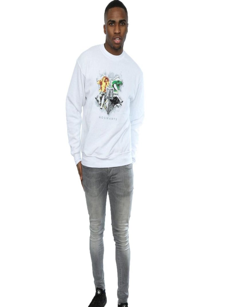 Harry Potter - Sweat HOGWARTS Blanc - Kiabi