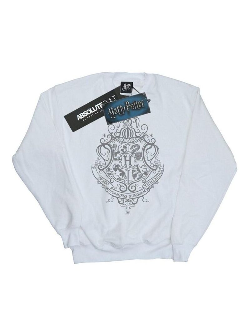 Harry Potter - Sweat HOGWARTS DRACO DORMIENS Blanc - Kiabi