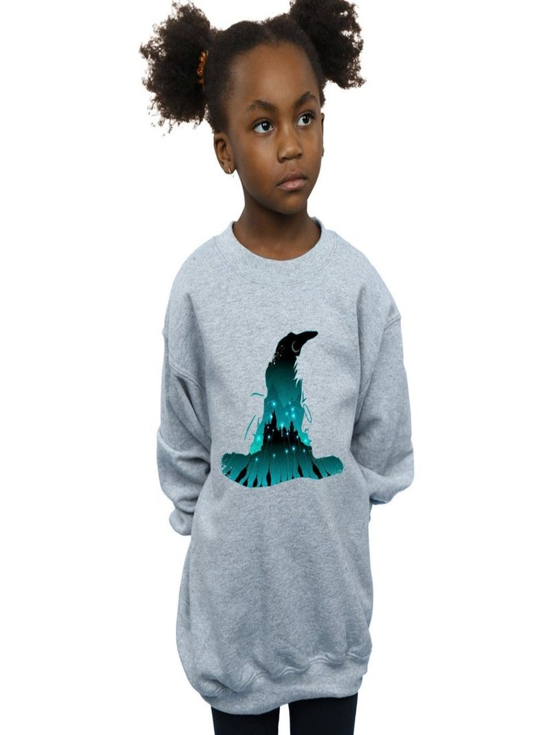 Harry Potter - Sweat HOGWARTS Gris chiné - Kiabi