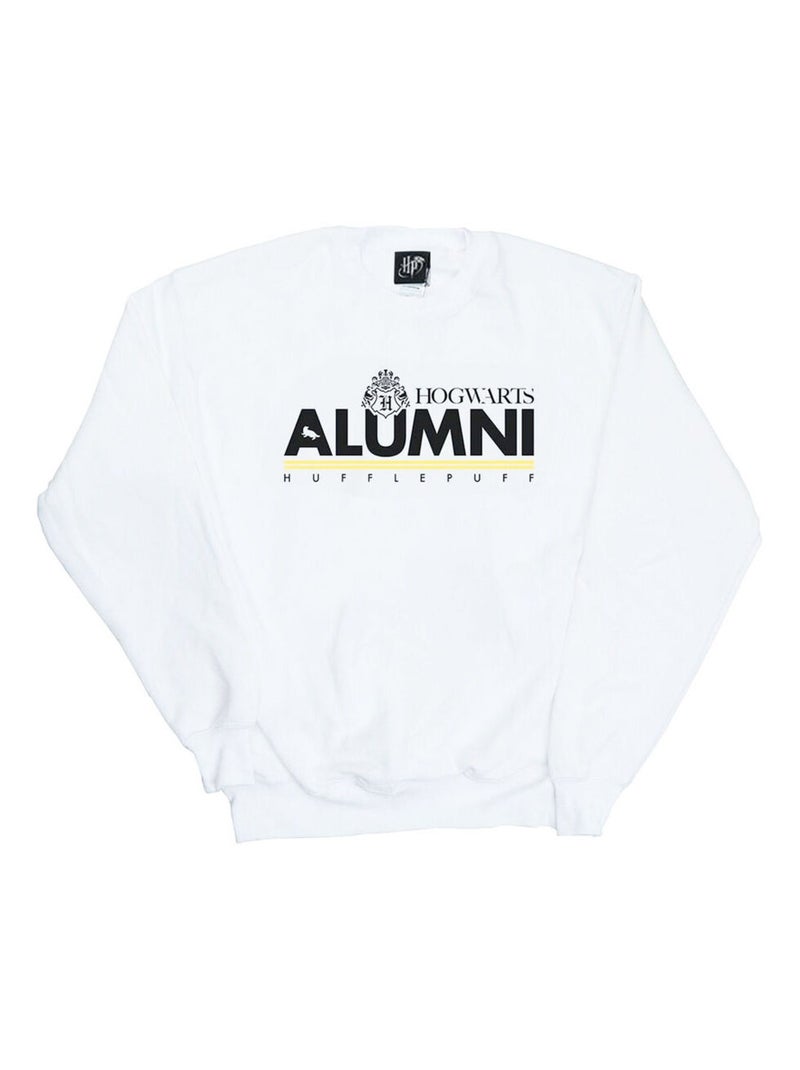 Harry Potter - Sweat HOGWARTS HUFFLEPUFF Blanc - Kiabi