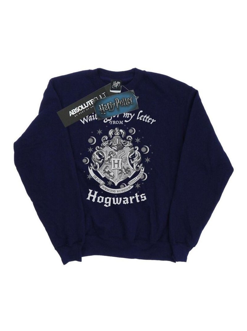 Harry Potter - Sweat HOGWARTS WAITING FOR MY LETTER Bleu marine - Kiabi