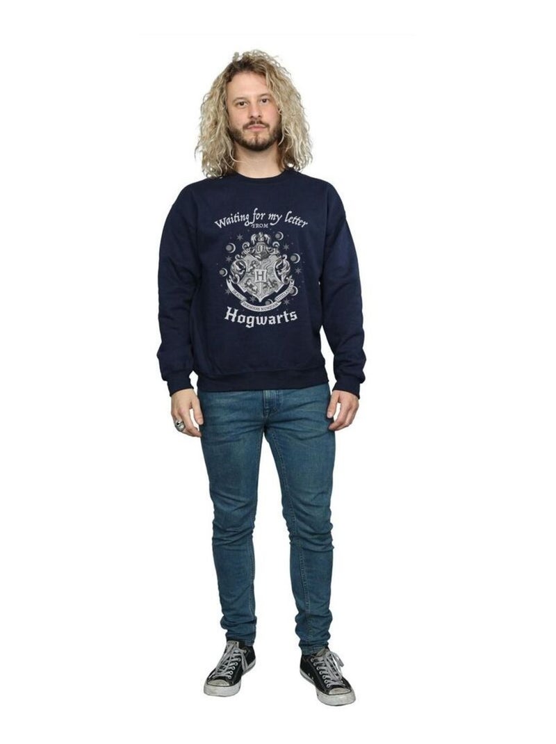 Harry Potter - Sweat HOGWARTS WAITING FOR MY LETTER Bleu marine - Kiabi