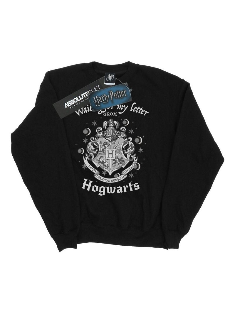 Harry Potter - Sweat HOGWARTS WAITING FOR MY LETTER Noir - Kiabi