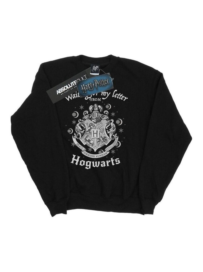 Harry Potter - Sweat HOGWARTS WAITING FOR MY LETTER Noir - Kiabi