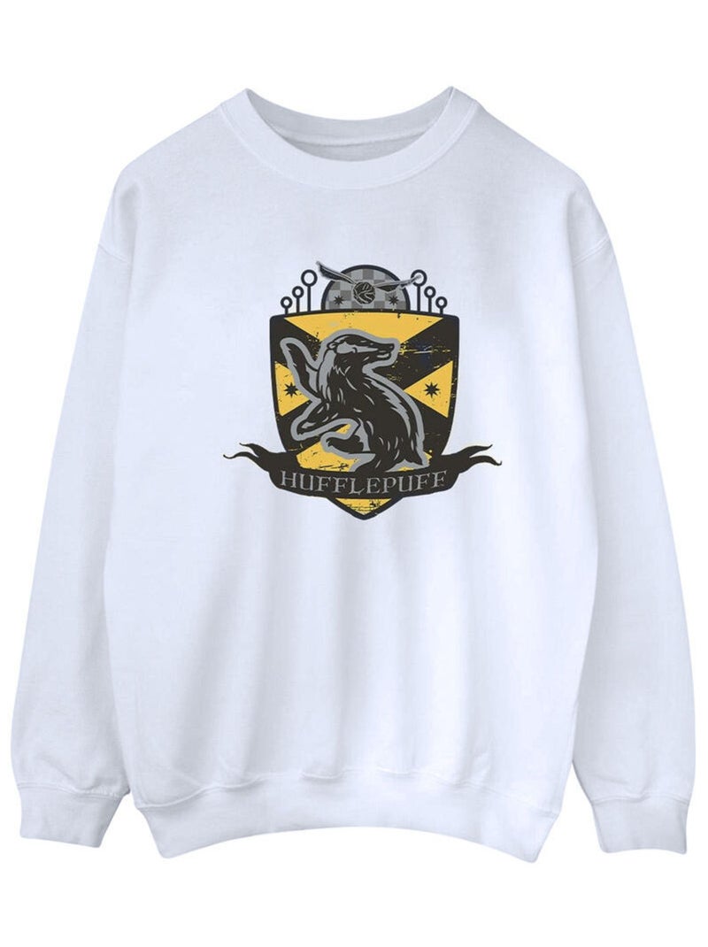 Harry Potter - Sweat HUFFLEPUFF Blanc - Kiabi
