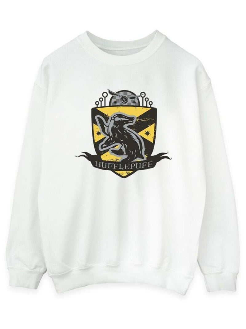 Harry Potter - Sweat HUFFLEPUFF Blanc - Kiabi