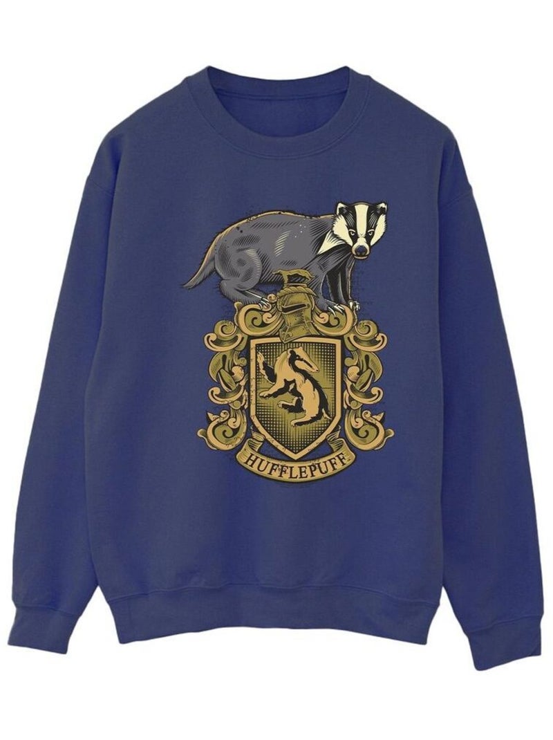 Harry Potter - Sweat HUFFLEPUFF Bleu marine - Kiabi