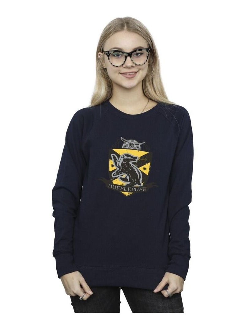 Harry Potter - Sweat HUFFLEPUFF Bleu marine - Kiabi