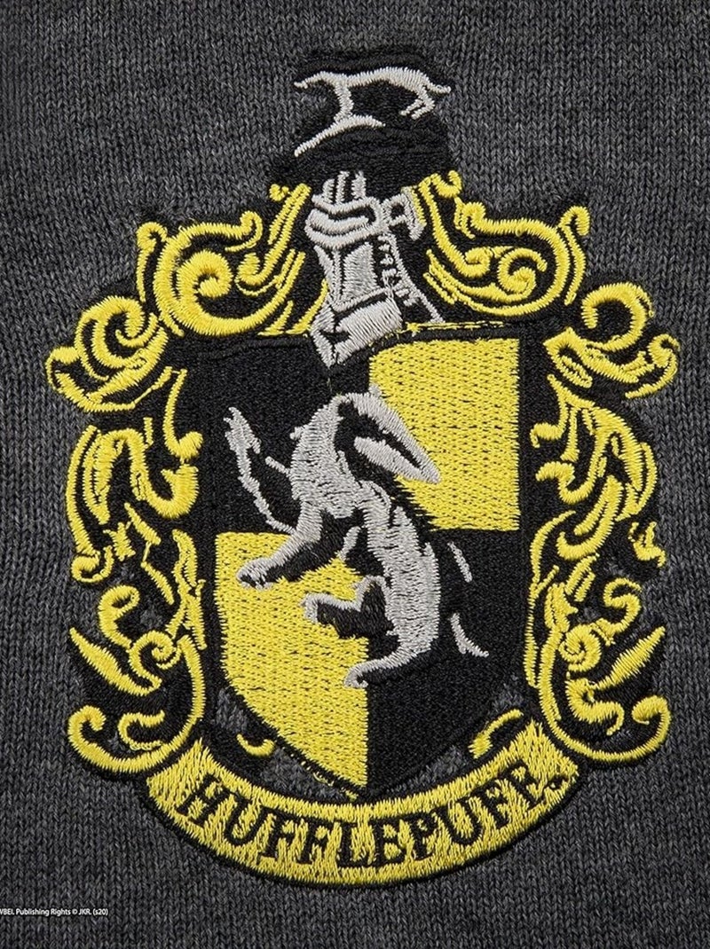 Harry Potter - Sweat HUFFLEPUFF gris anthracite - Kiabi