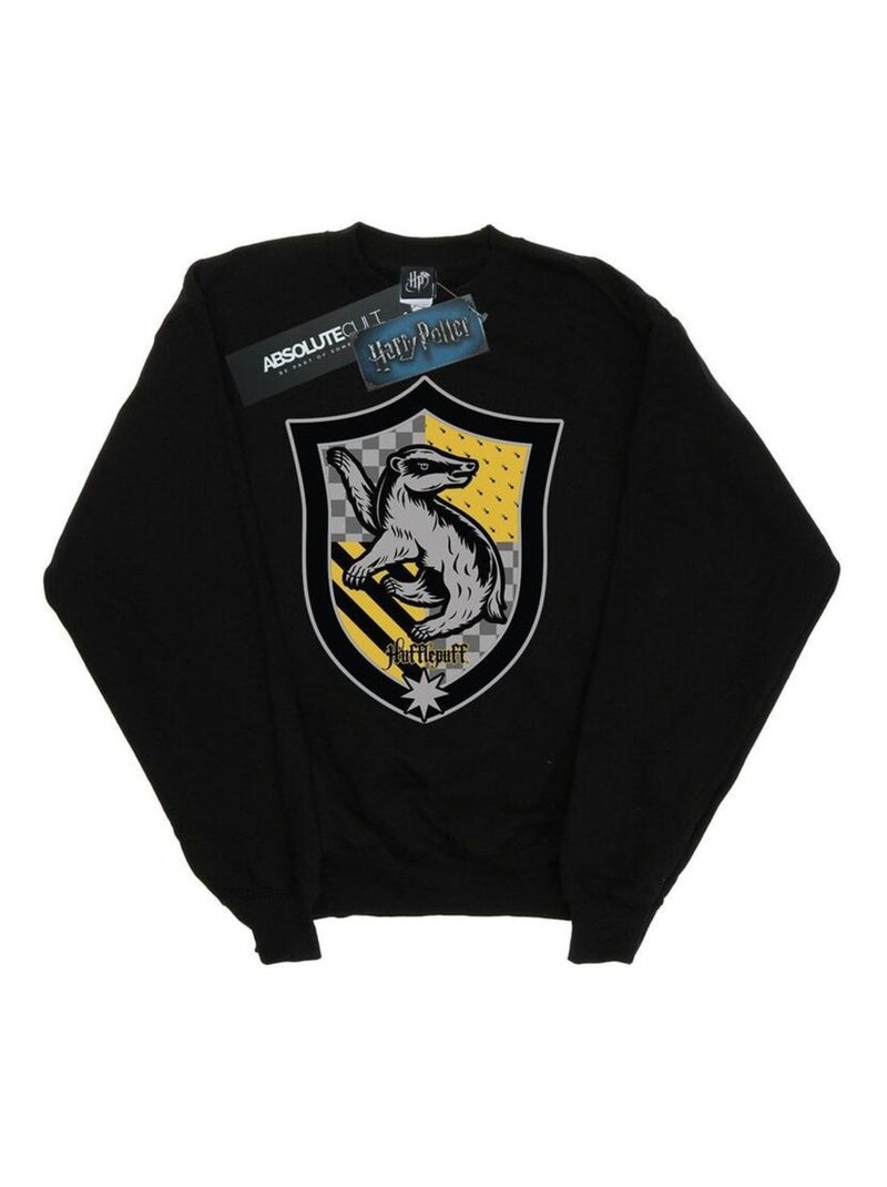 Harry Potter - Sweat HUFFLEPUFF Noir - Kiabi