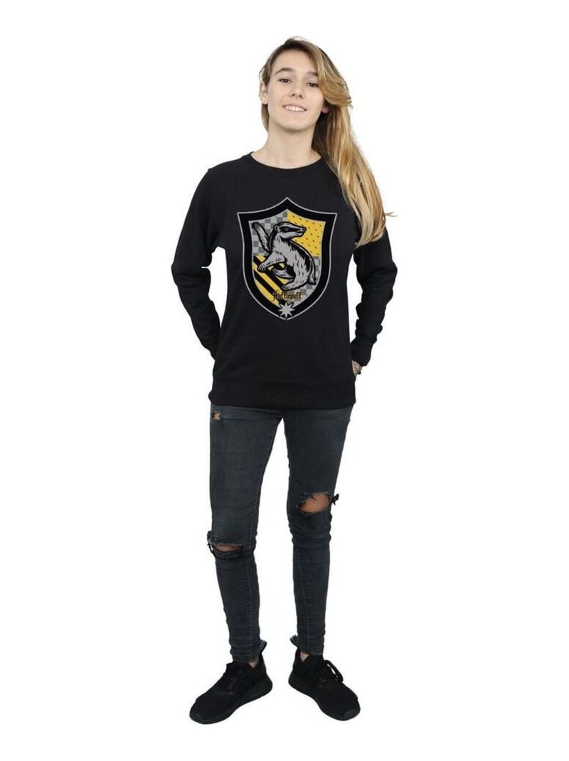 Harry Potter - Sweat HUFFLEPUFF Noir - Kiabi