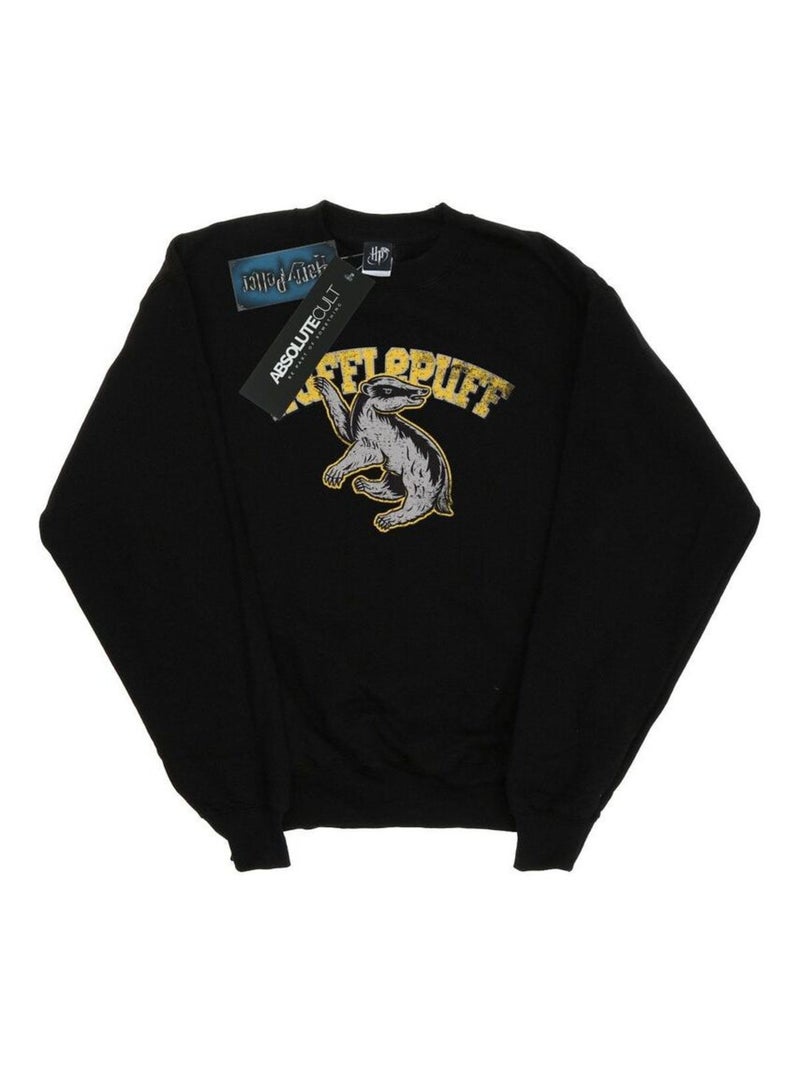 Harry Potter - Sweat HUFFLEPUFF Noir - Kiabi