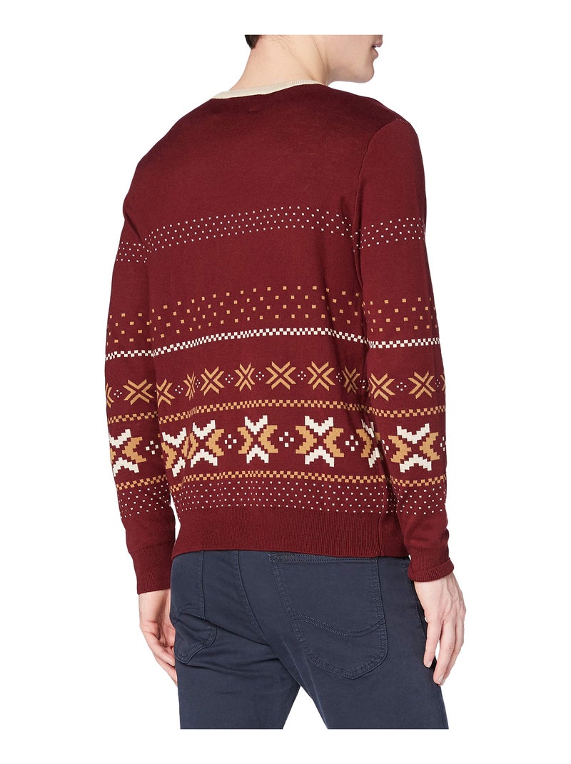 Harry Potter - Sweat Noël 3/4 Bordeaux - Kiabi