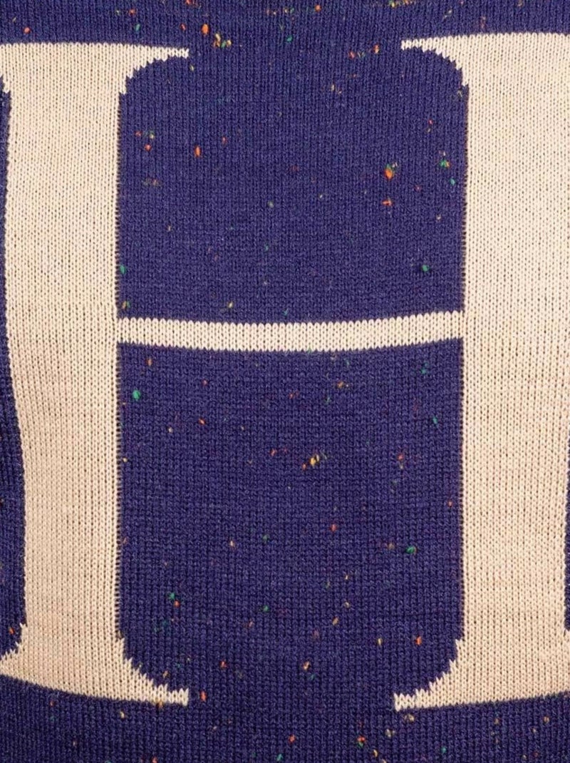 Harry Potter - Sweat Noël motif/style H LETTER Bleu marine - Kiabi