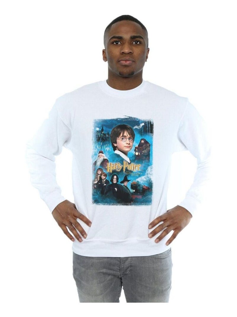 Harry Potter - Sweat PHILOSOPHER'S STONE Blanc - Kiabi