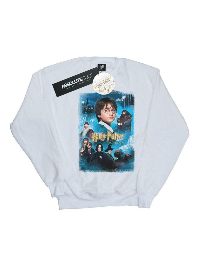 Harry Potter - Sweat PHILOSOPHER'S STONE Blanc - Kiabi