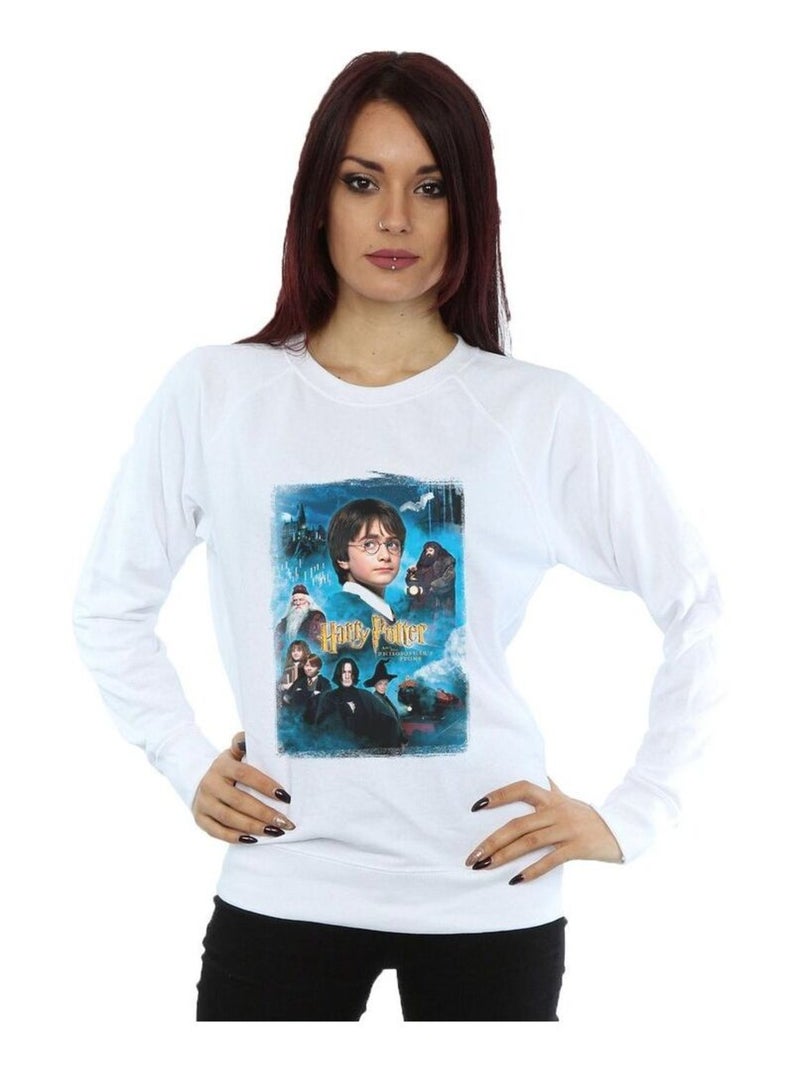 Harry Potter - Sweat PHILOSOPHER'S STONE Blanc - Kiabi