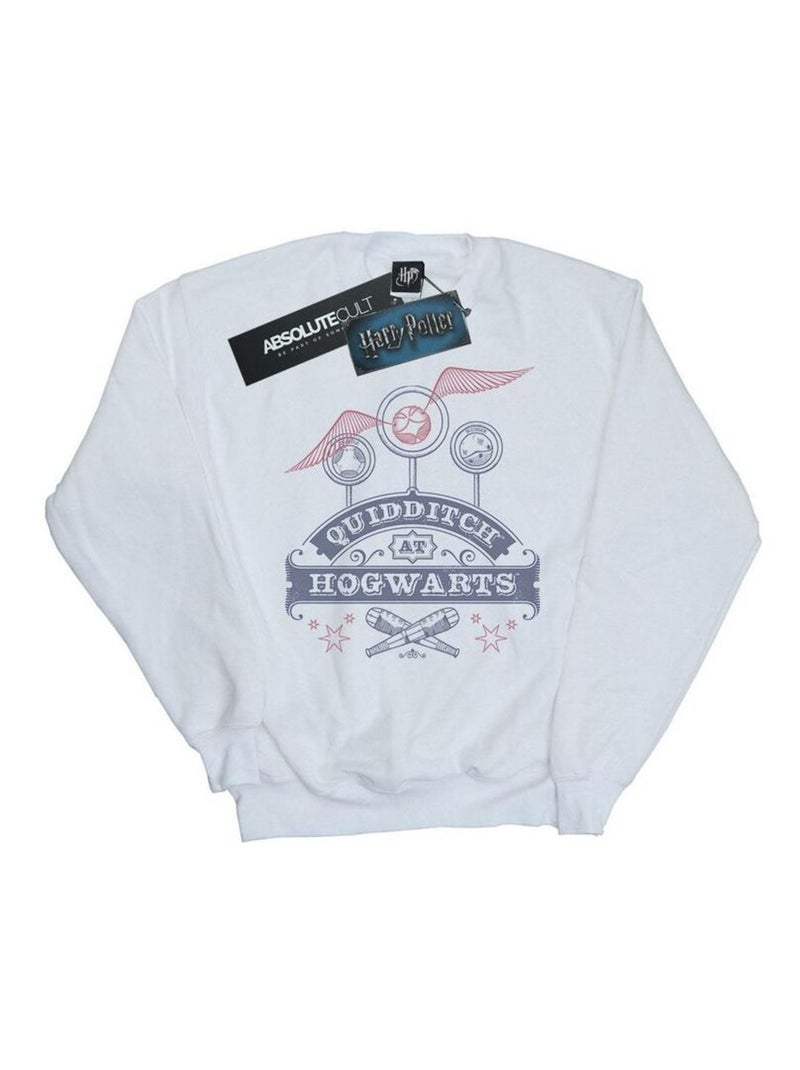 Harry Potter - Sweat QUIDDITCH AT HOGWARTS Blanc - Kiabi