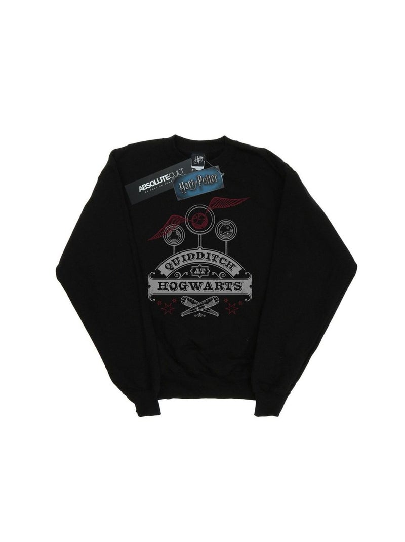 Harry Potter - Sweat QUIDDITCH AT HOGWARTS Noir - Kiabi