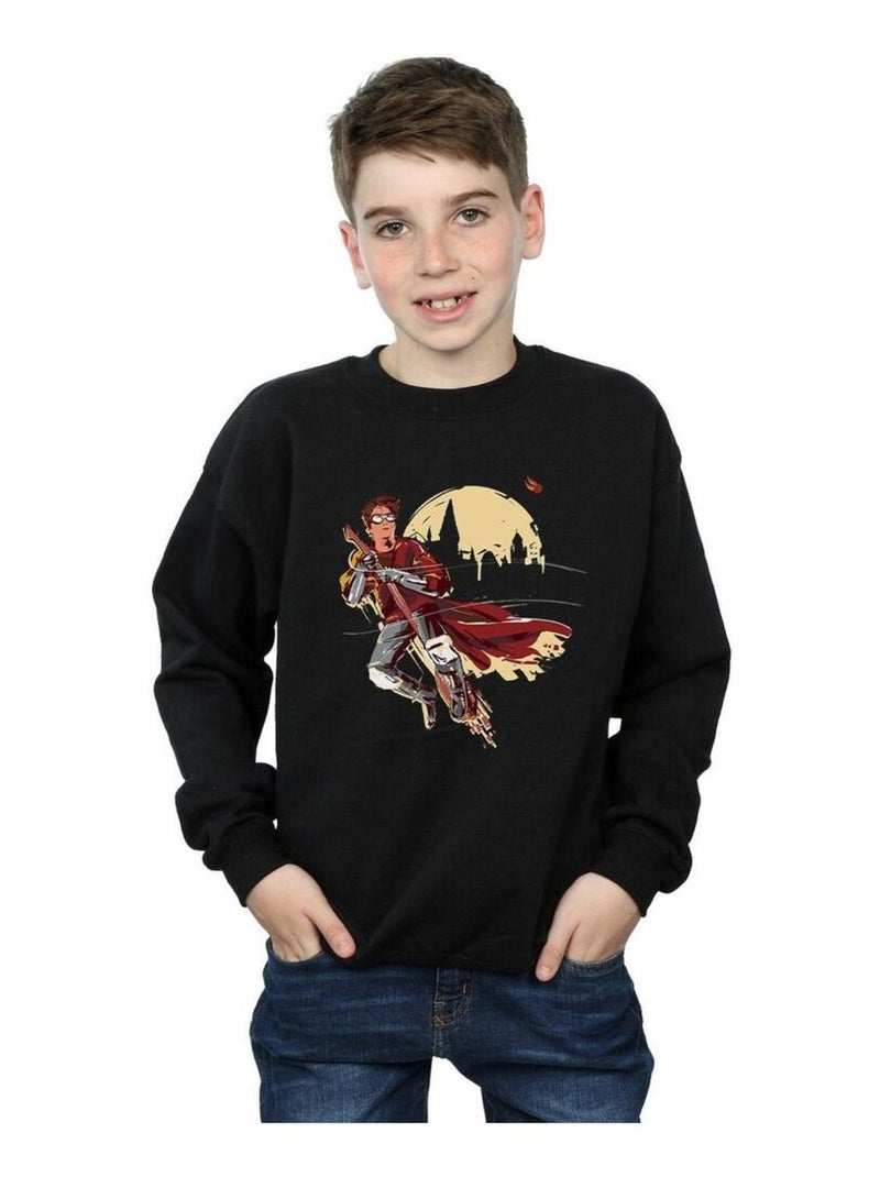 Harry Potter - Sweat QUIDDITCH SEEKER Noir - Kiabi