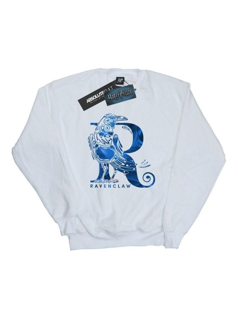 Harry Potter - Sweat RAVENCLAW Blanc - Kiabi