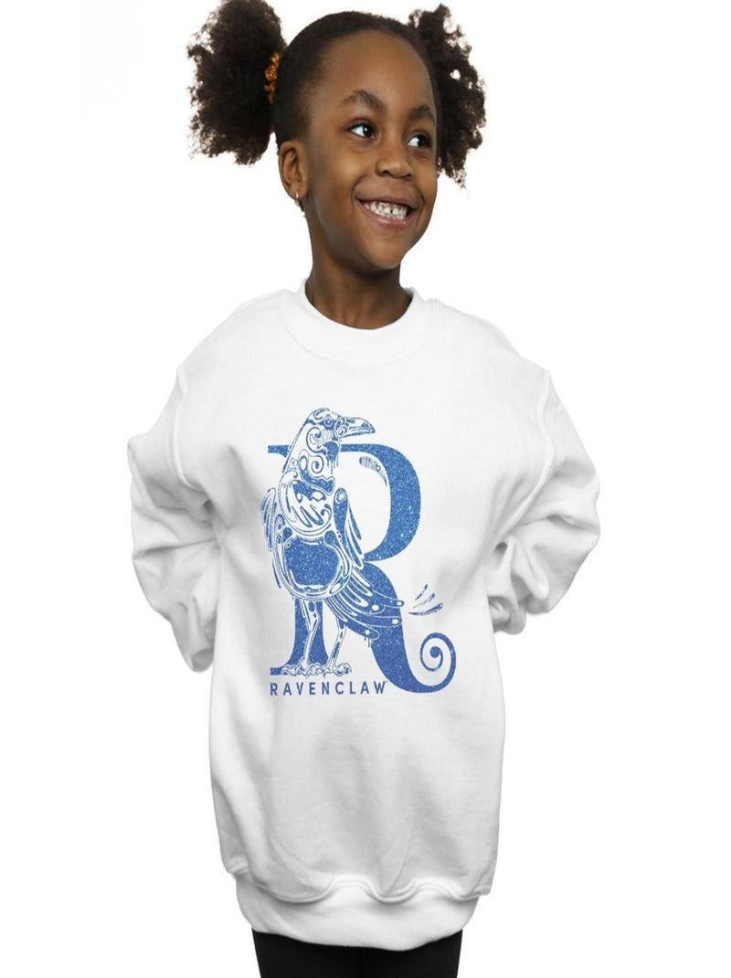 Harry Potter - Sweat RAVENCLAW Blanc - Kiabi