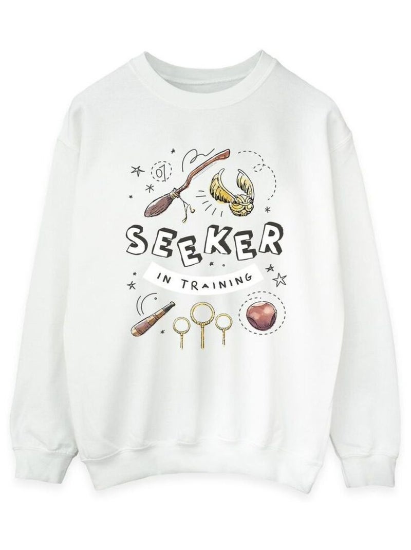 Harry Potter - Sweat SEEKER IN TRAINING Blanc - Kiabi