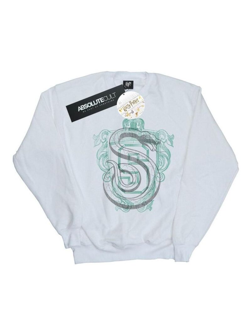 Harry Potter - Sweat SLYTHERIN Blanc - Kiabi